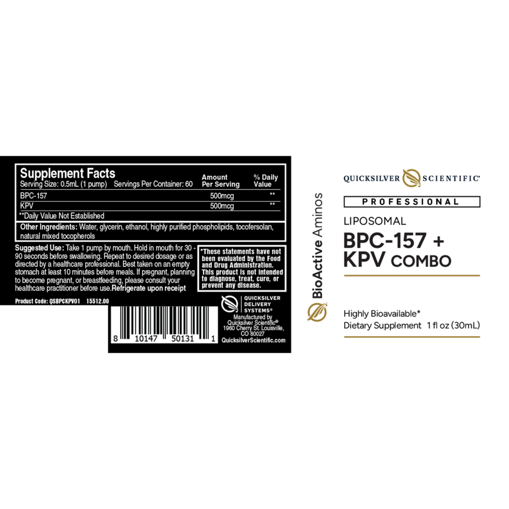 BPC-157 + KPV - Quicksilver Scientific