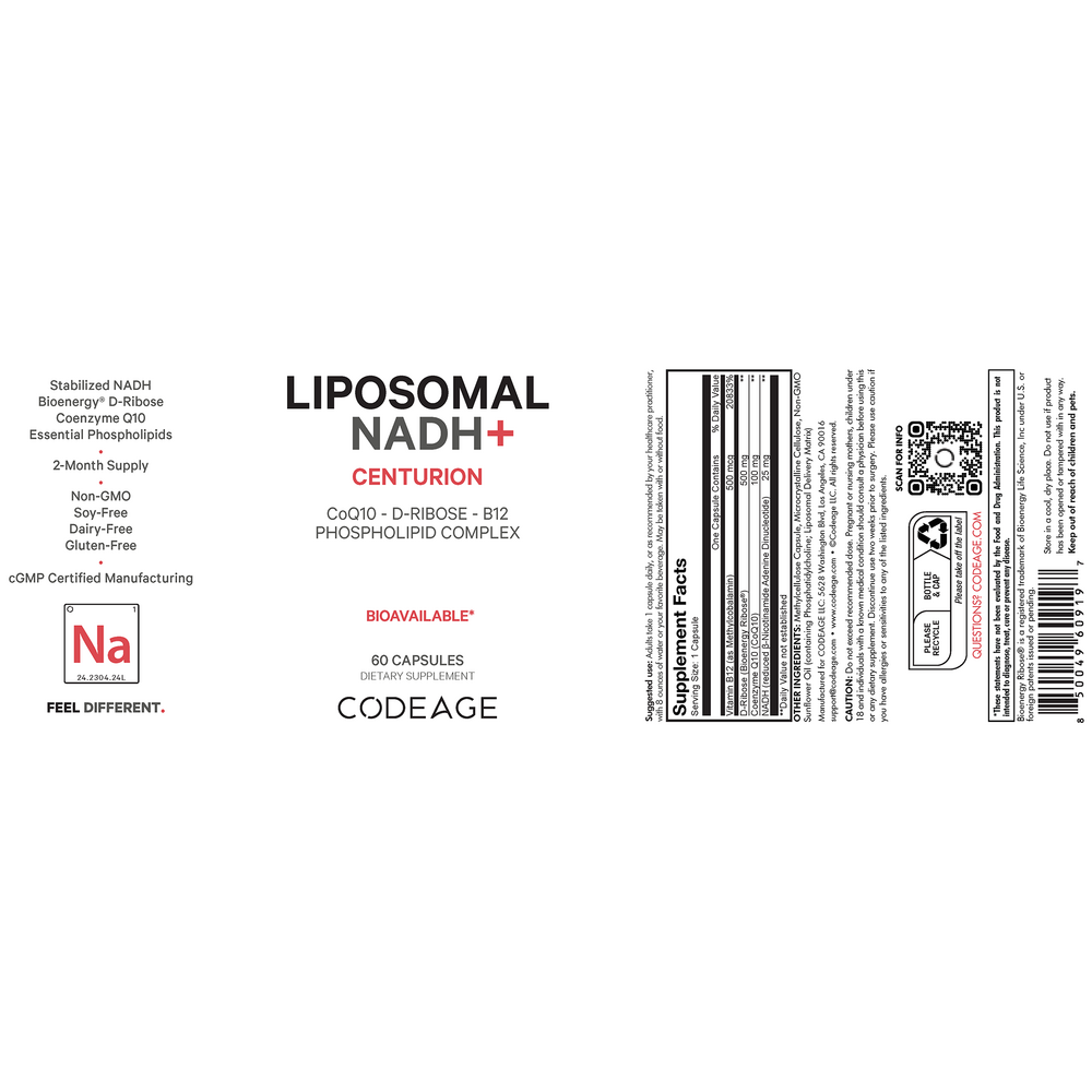 Codeage Liposomal NADH+