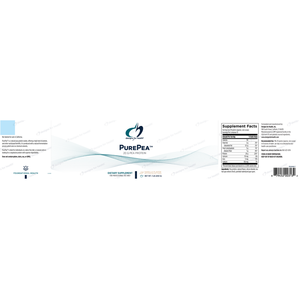 PurePea™ - Vanilla - Designs for Health