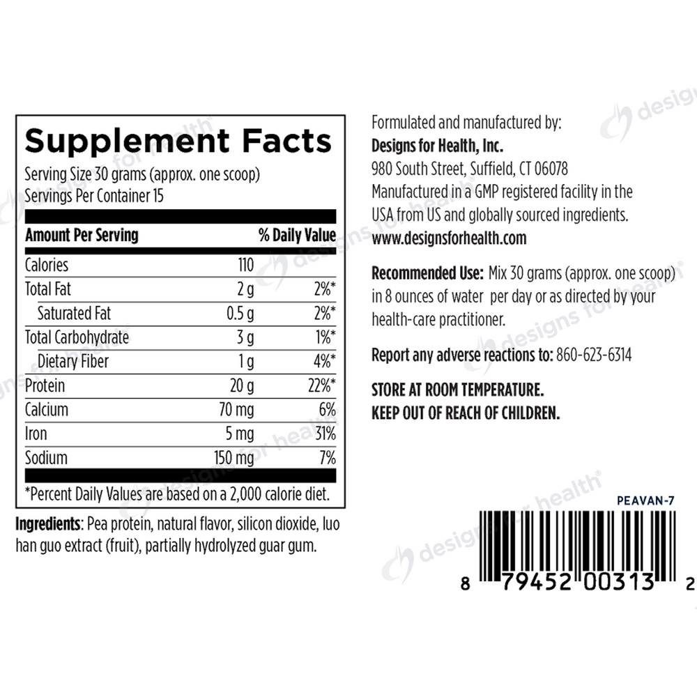 PurePea™ - Vanilla - Designs for Health