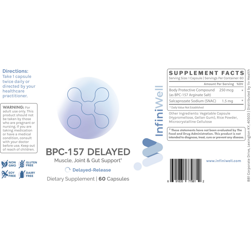 InfiniWell BPC-157 Delayed - 250mcg