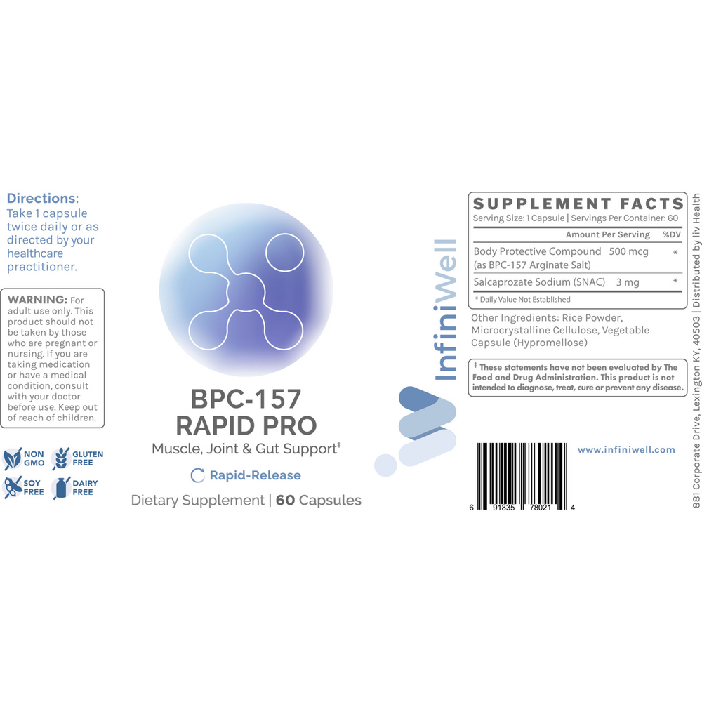 InfiniWell BPC-157 Rapid Pro - 500mcg