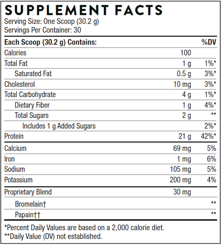 Whey Protein Isolate - Chocolate - Thorne